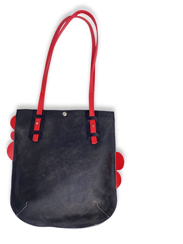 Round TOTE with SHAPES (black/red)